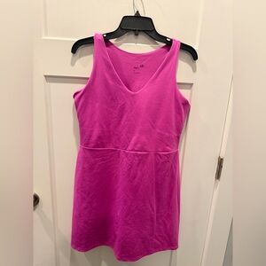 GapFit Hot Pink Athletic Dress Size Large V-Neck Sleeveless Active Tennis skort